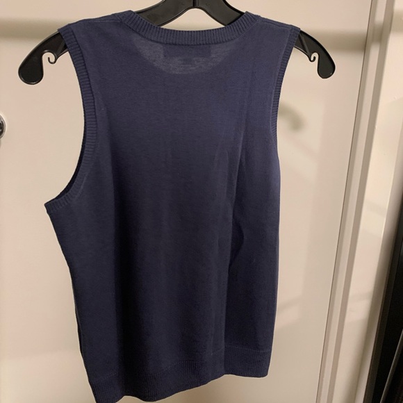 Classic deep blue sweater top - Picture 2 of 2